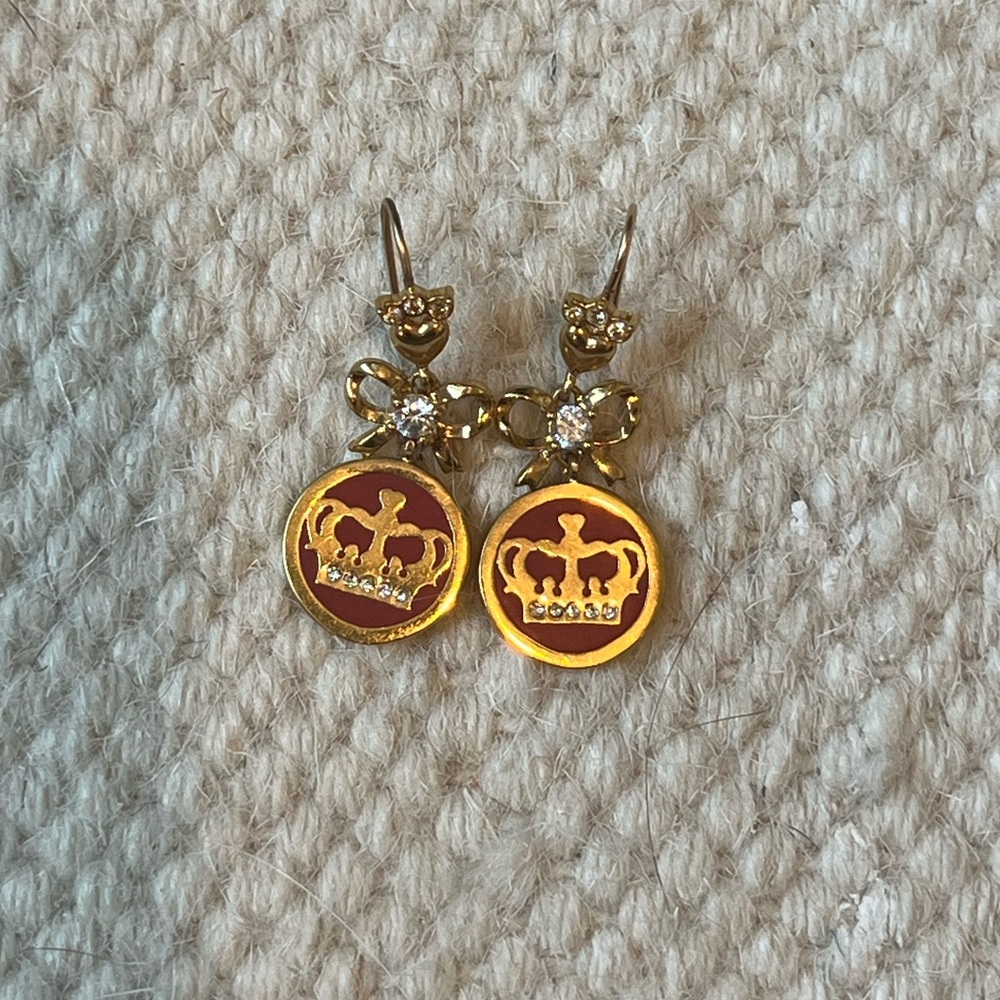 Juicy couture gold dangles
